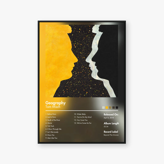 Tom Misch — Geography Album Poster — Blur frame mockup