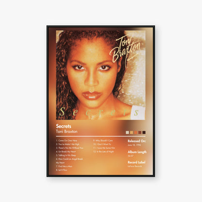 Toni Braxton — Secrets Album Poster — Blur frame mockup