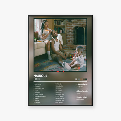 Toosii — NAUJOUR Album Poster — Blur frame mockup