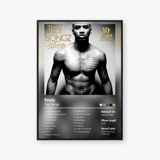 Trey Songz — Ready Album Poster — Blur frame mockup