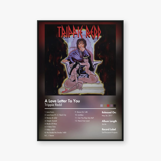 Trippie Redd — A Love Letter to You Album Poster — Blur frame mockup