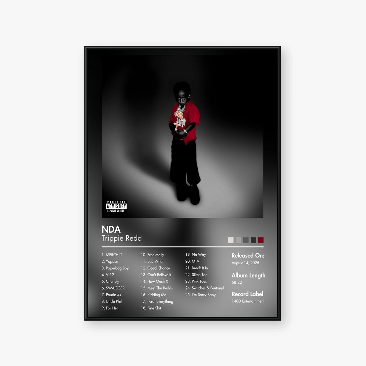 Trippie Redd — NDA Album Poster — Blur frame mockup
