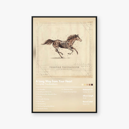 Turnpike Troubadours — A Long Way From Your Heart Album Poster — Blur frame mockup