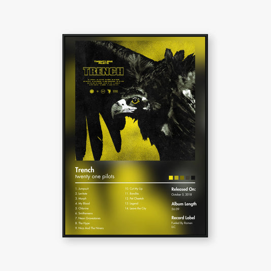 twenty one pilots — Trench Album Poster — Blur frame mockup