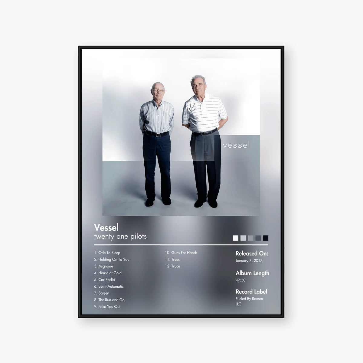 twenty one pilots — Vessel Album Poster — Blur frame mockup