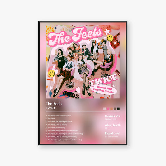 TWICE — The Feels Album Poster — Blur frame mockup