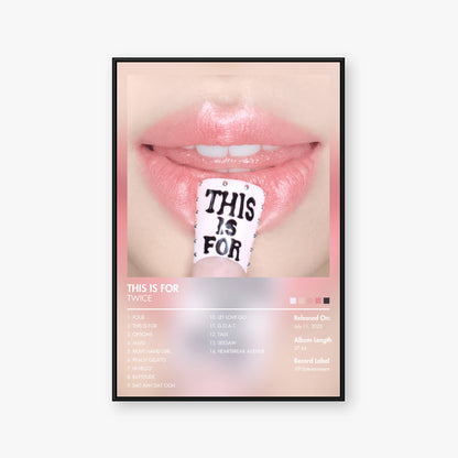 TWICE — THIS IS FOR Album Poster — Blur frame mockup