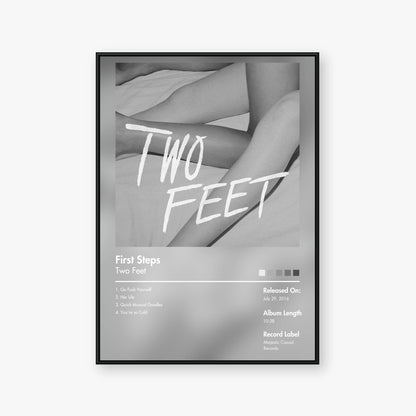 Two Feet — First Steps Album Poster — Blur frame mockup