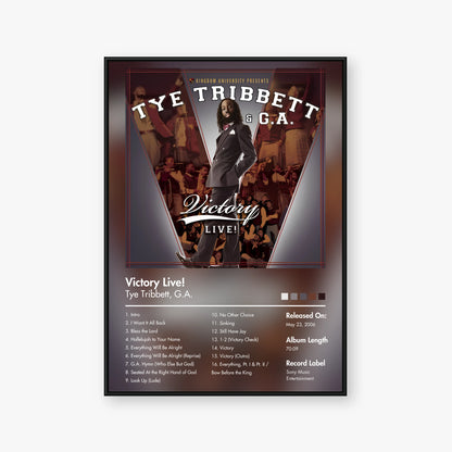 Tye Tribbett — Victory Live Album Poster — Blur frame mockup