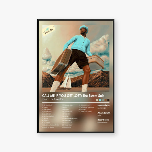 Tyler, The Creator — CALL ME IF YOU GET LOST: The Estate Sale Album Poster — Blur frame mockup