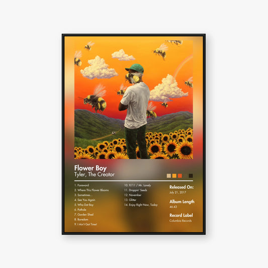 Tyler, The Creator — Flower Boy Album Poster — Blur frame mockup