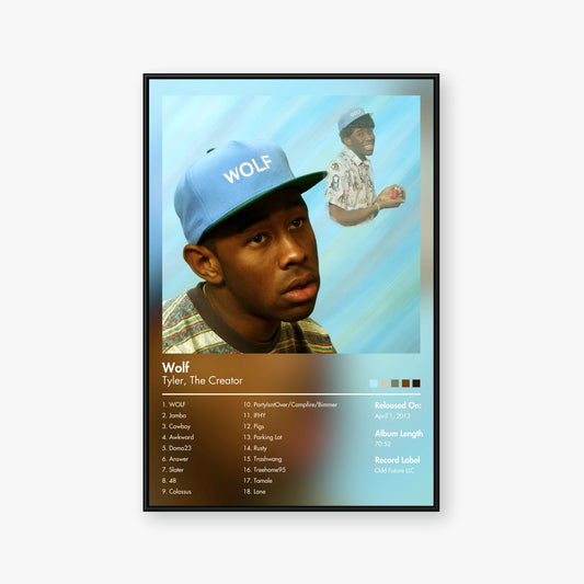 Tyler, The Creator — Wolf Album Poster — Blur frame mockup