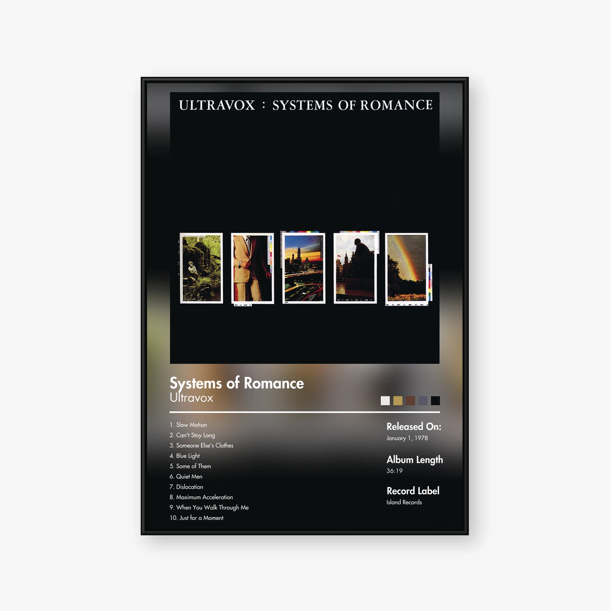 Ultravox — Systems of Romance Album Poster — Blur frame mockup