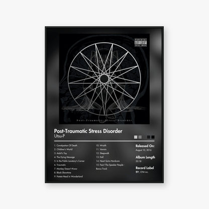 UtsuP — Post-Traumatic Stress Disorder Album Poster — Blur frame mockup