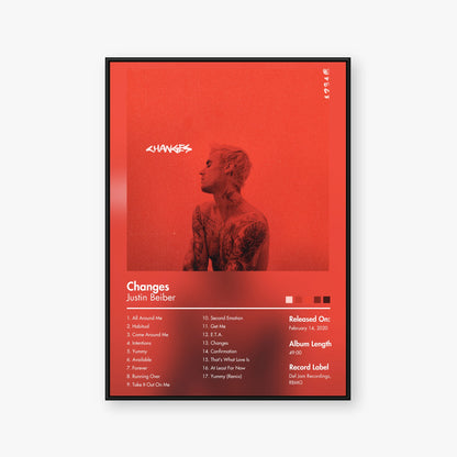 Vacations — Changes Album Poster — Blur frame mockup
