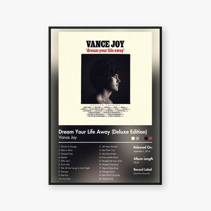 Vance Joy — Dream Your Life Away (Deluxe Edition) Album Poster — Blur frame mockup