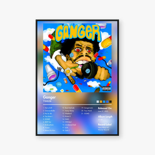 Veeze — Ganger Album Poster — Blur frame mockup