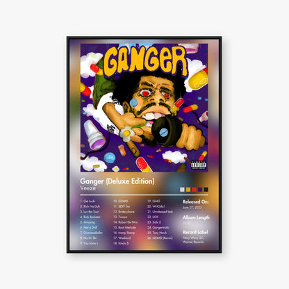 Veeze — Ganger (Deluxe Edition) Album Poster — Blur frame mockup