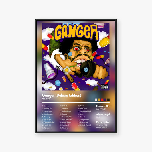 Veeze — Ganger (Deluxe Edition) Album Poster — Blur frame mockup