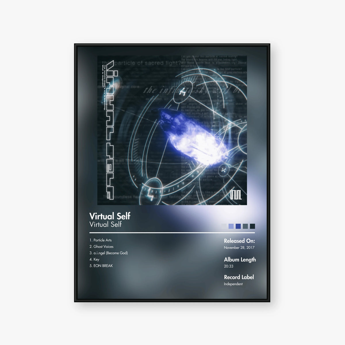 Virtual Self — Virtual Self Album Poster — Blur frame mockup