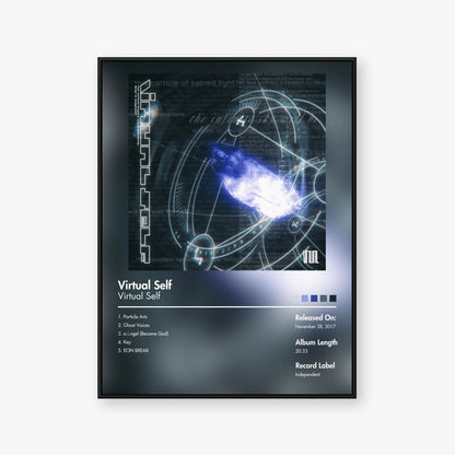 Virtual Self — Virtual Self Album Poster — Blur frame mockup