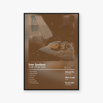 Walk off the Earth — Enter Sandman Album Poster — Blur frame mockup