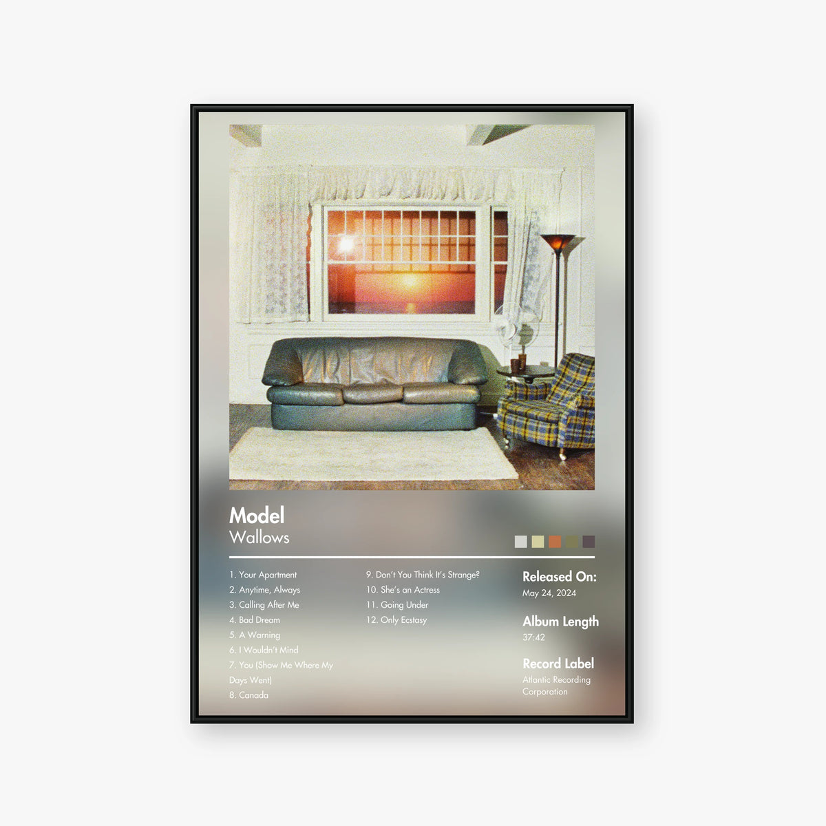 Wallows — Model Album Poster — Blur frame mockup