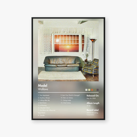 Wallows — Model Album Poster — Blur frame mockup