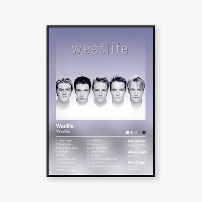 Westlife — Westlife Album Poster — Blur frame mockup