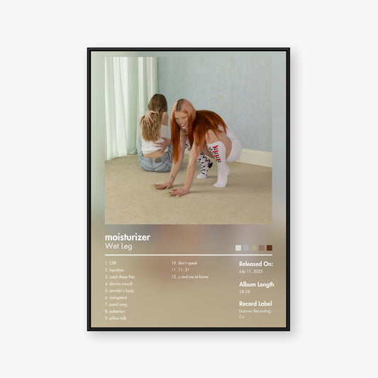 Wet Leg — moisturizer Album Poster — Blur frame mockup
