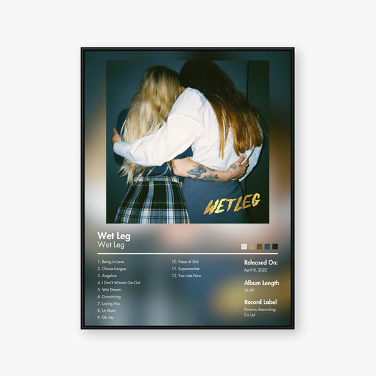 Wet Leg — Wet Leg Album Poster — Blur frame mockup