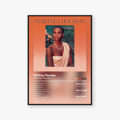 Whitney Houston — Whitney Houston Album Poster — Blur frame mockup
