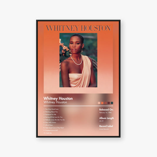 Whitney Houston — Whitney Houston Album Poster — Blur frame mockup