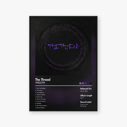 WILLOW — The Thread Album Poster — Blur frame mockup
