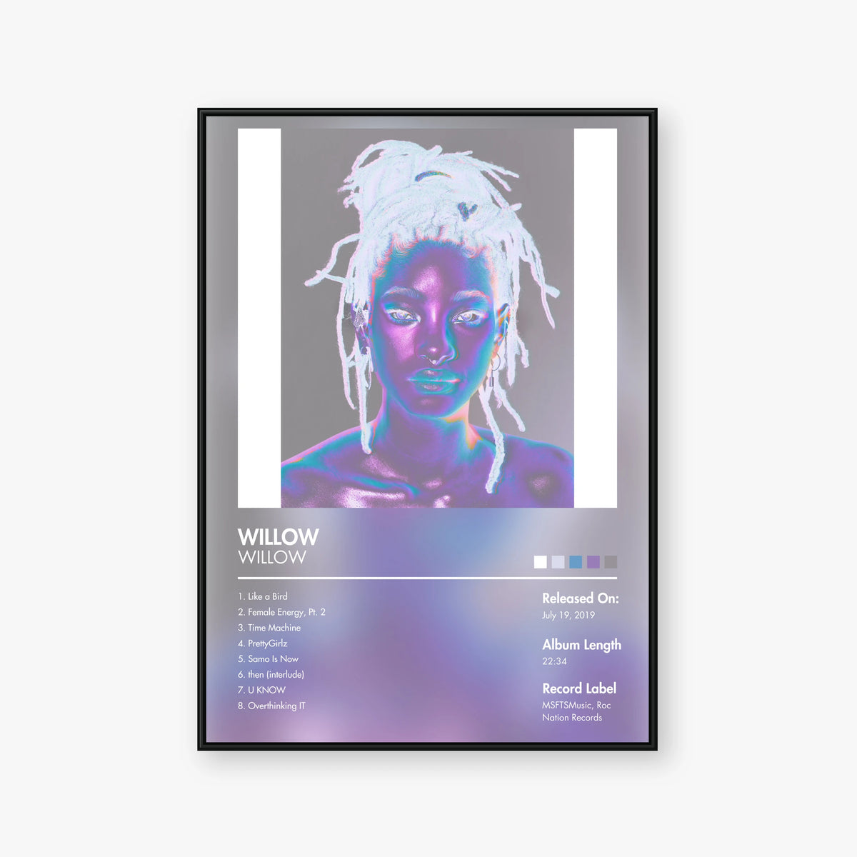 WILLOW — WILLOW Album Poster — Blur frame mockup