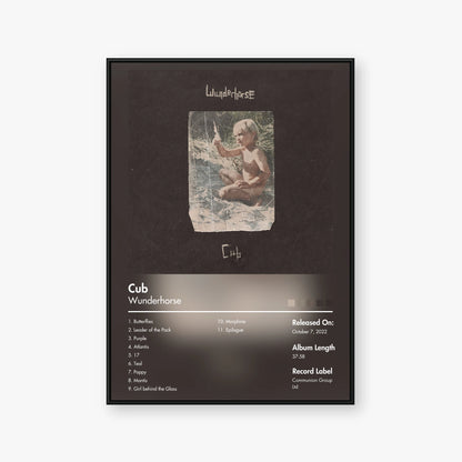 Wunderhorse — Cub Album Poster — Blur frame mockup