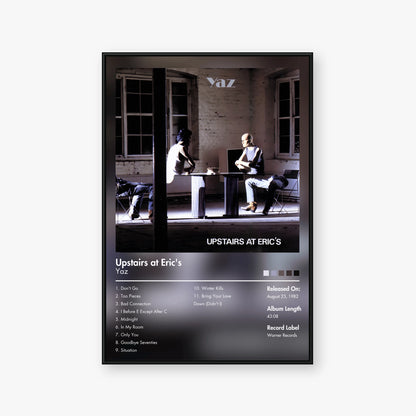 Yaz — Upstairs at Eric's Album Poster — Blur frame mockup