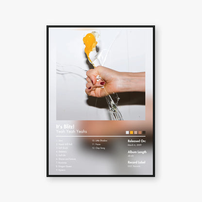 Yeah Yeah Yeahs — It's Blitz! Album Poster — Blur frame mockup
