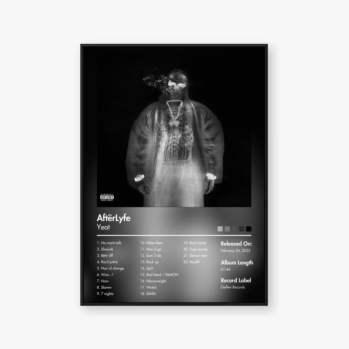 Yeat — AftërLyfe Album Poster — Blur frame mockup
