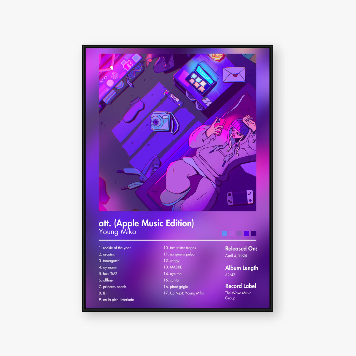 Young Miko — att. (Apple Music Edition) Album Poster — Blur frame mockup