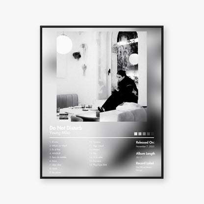 Young Miko — Do Not Disturb Album Poster — Blur frame mockup