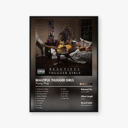 Young Thug — Beautiful Thugger Girls Album Poster — Blur frame mockup