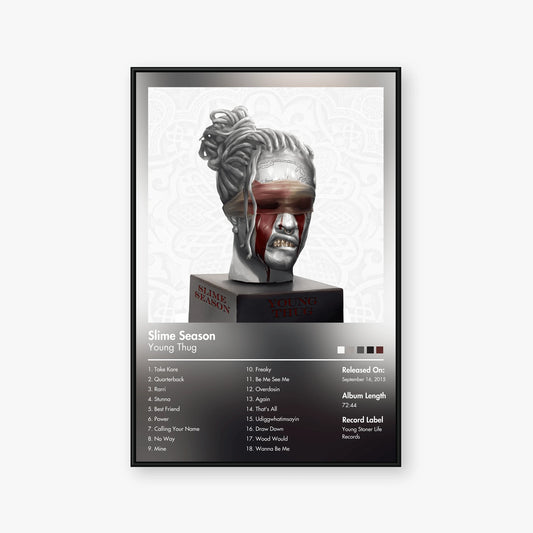 Young Thug — Slime Season Album Poster — Blur frame mockup