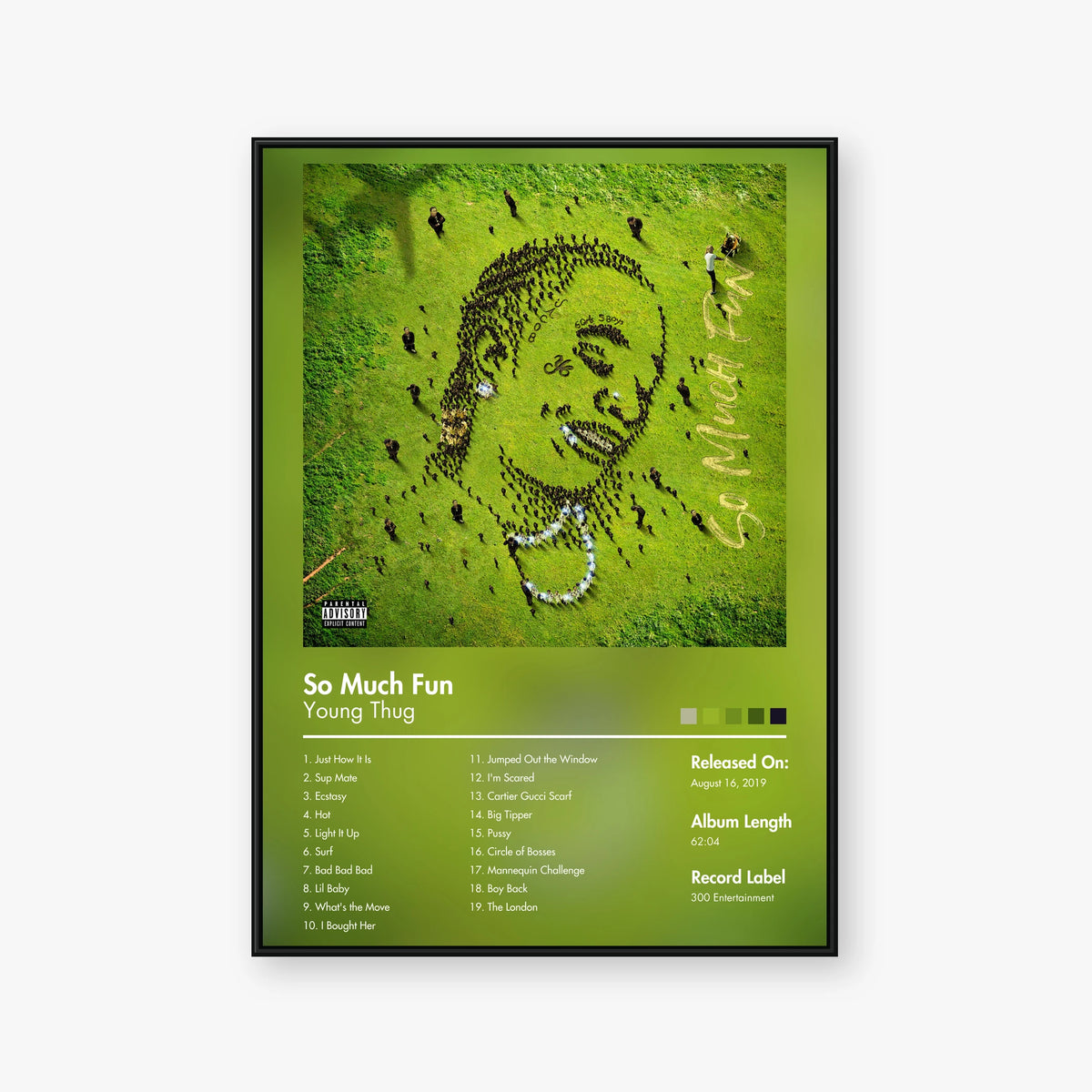 Young Thug — So Much Fun Album Poster — Blur frame mockup