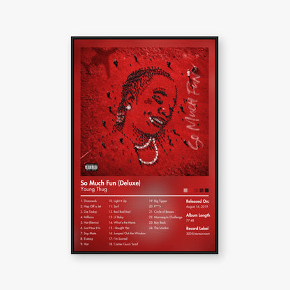 Young Thug — So Much Fun (Deluxe) Album Poster — Blur frame mockup