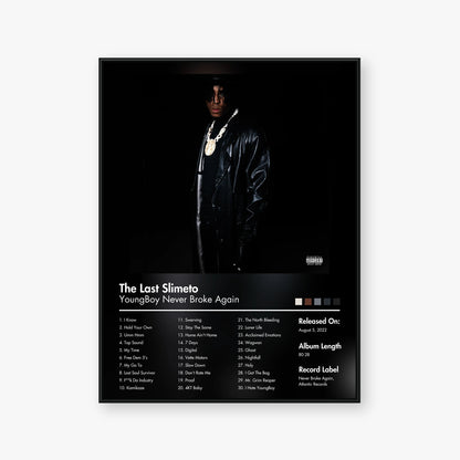 YoungBoy Never Broke Again — The Last Slimeto Album Poster — Blur frame mockup