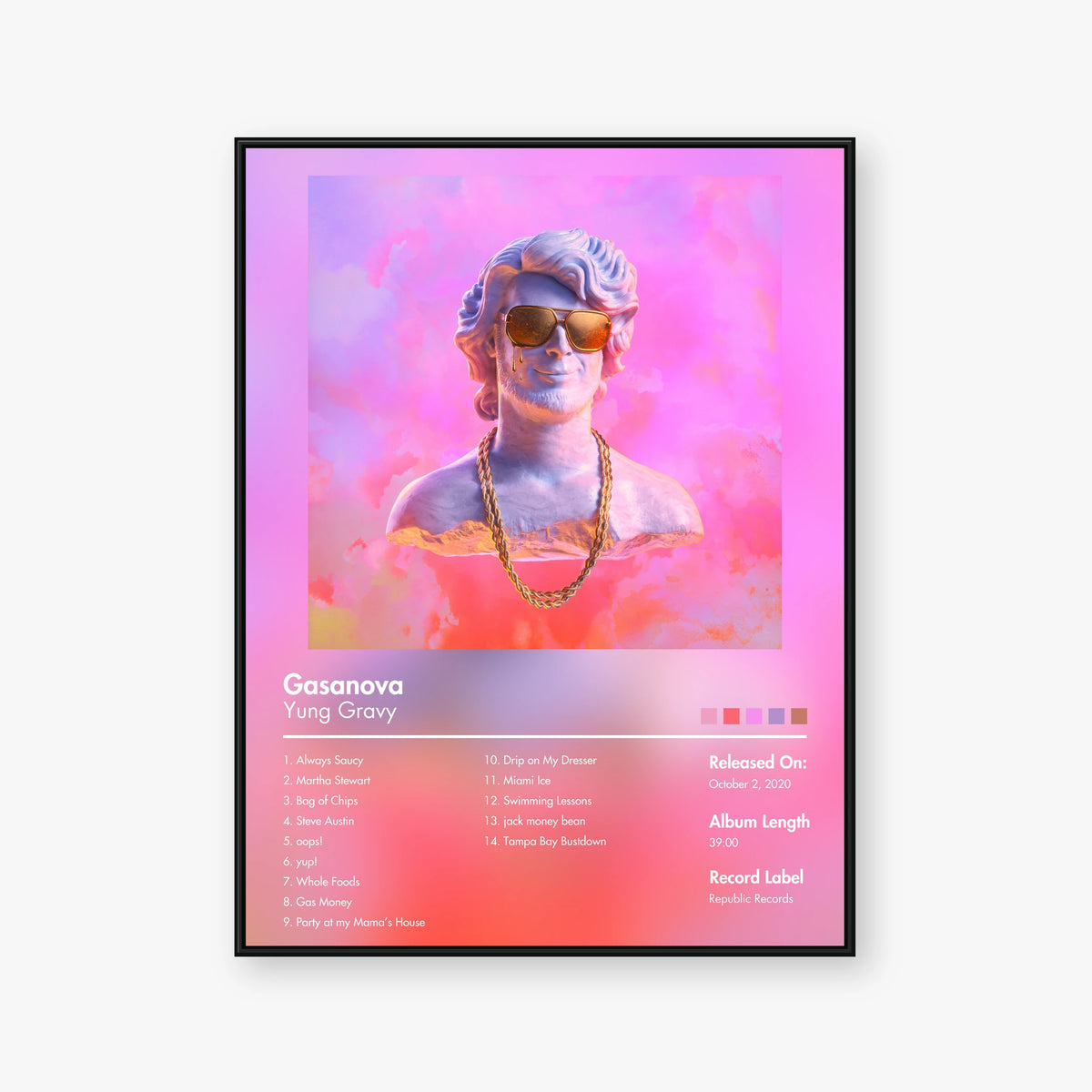 Yung Gravy — Gasanova Album Poster — Blur frame mockup