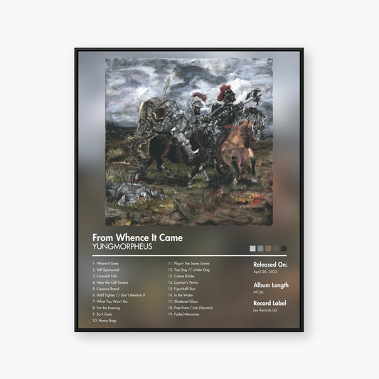yungmorpheus — From Whence It Came Album Poster — Blur frame mockup