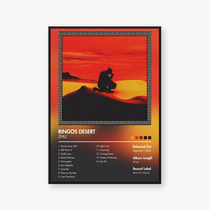 ZHU — Ringos Desert Album Poster — Blur frame mockup