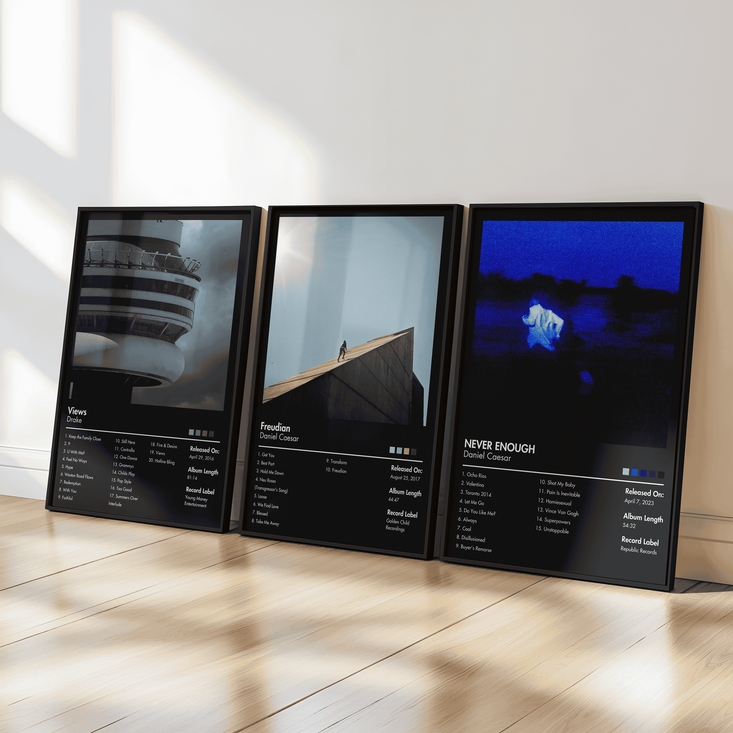 Choose Your Own Set of 3 Custom Album Posters